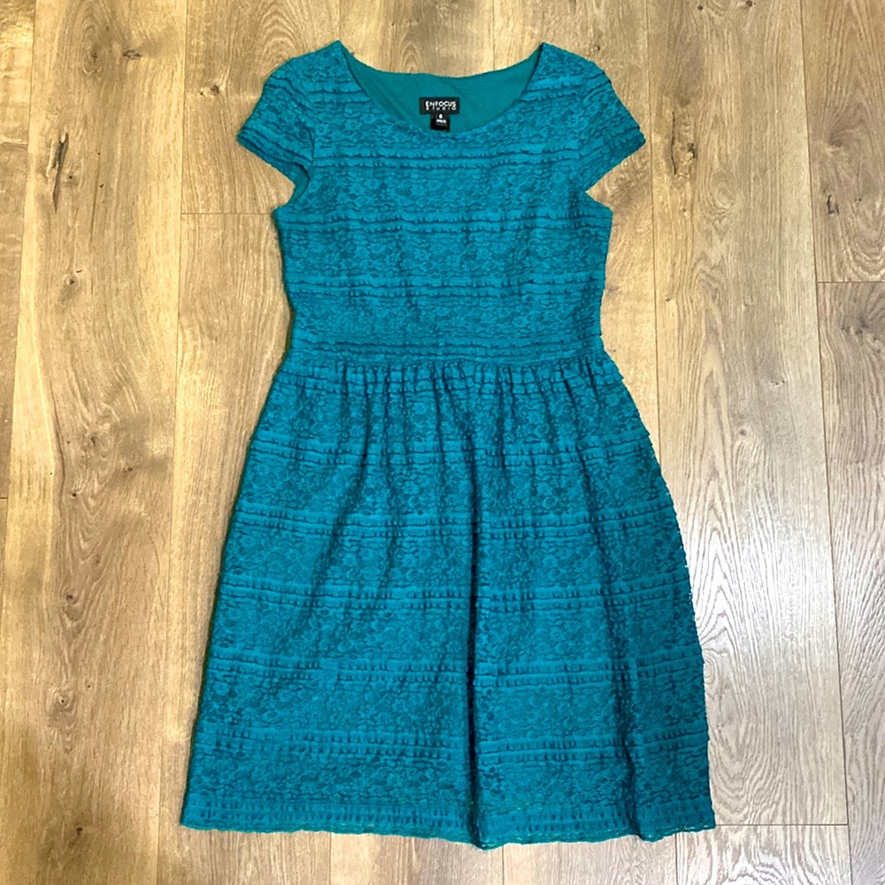 Enfocus green lace dress